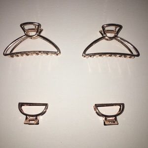 Heavy Metal Rose Gold Claw Hair Clip